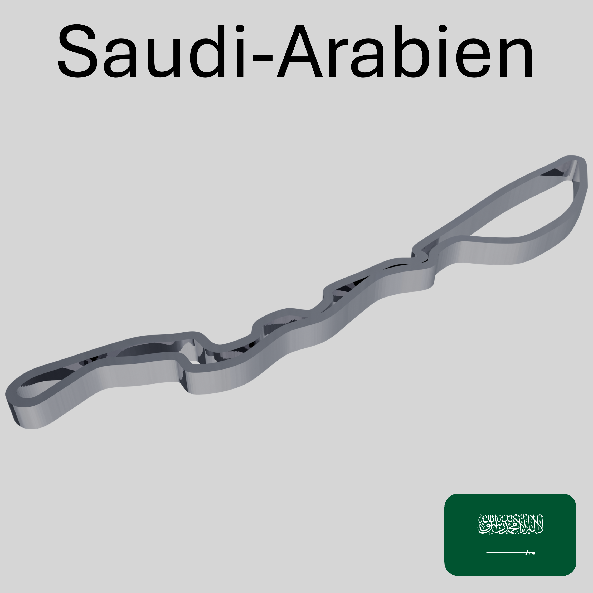 Saudi-Arabien – Streckenkarte